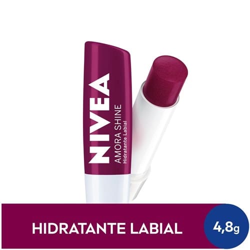 imagem de PROT LABIAL NIVEA AMORA SHINE 4,8G