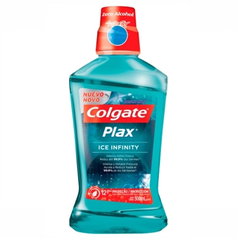 imagem de ENX BUCAL COLGATE PLAX ICE INF 500ML LV500PG350ML