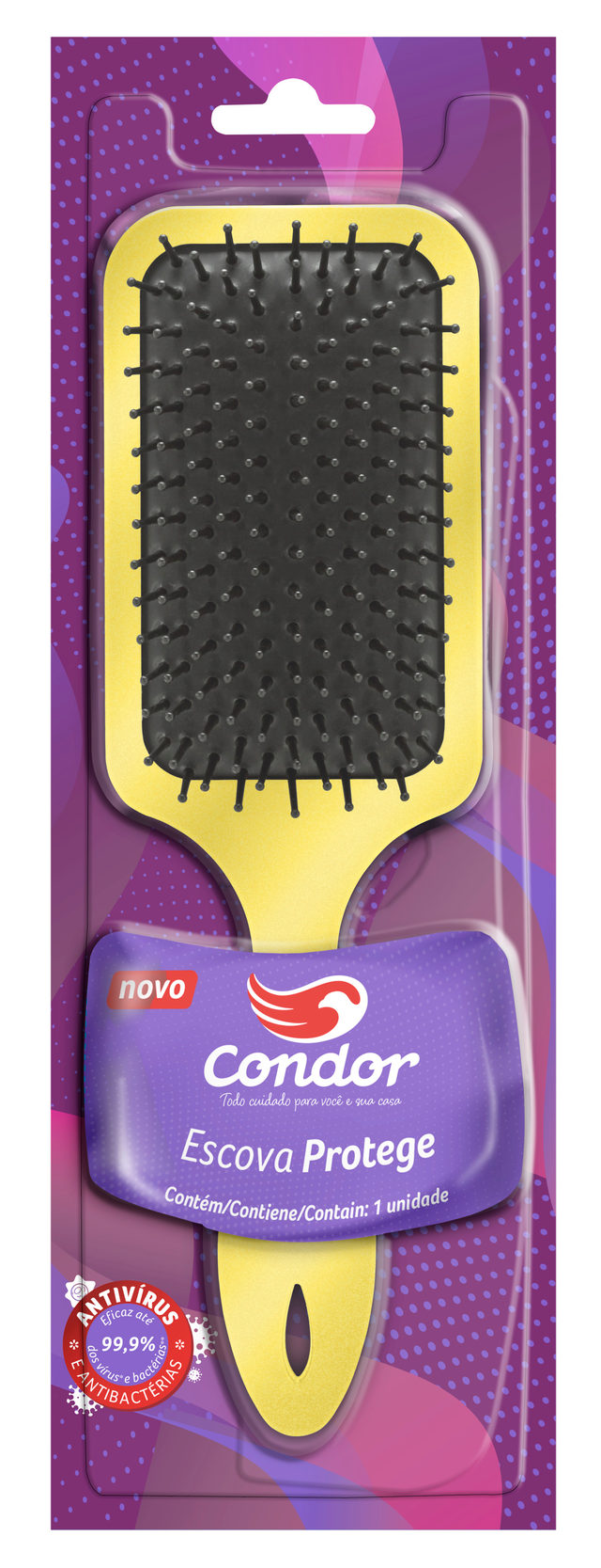 imagem de ESCOVA CABELO CONDOR RAQUETE PROTEGE 6900