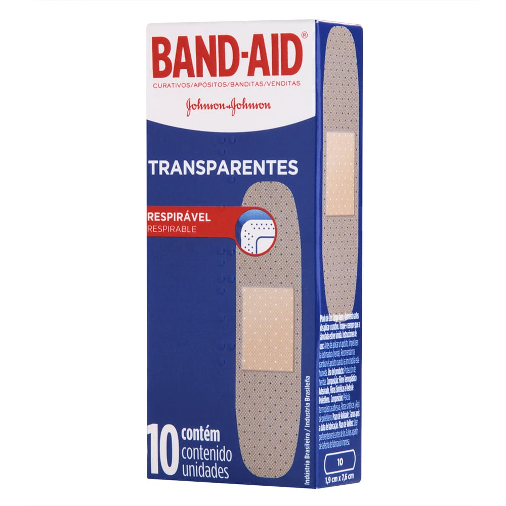 imagem de CURATIVO JOHNSONS BAND AID TRANSP com 10