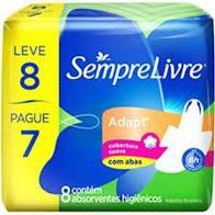 imagem de Absorvente SEMPRE LIVRE ESPECIAL SUAVE com ABAS L8P7