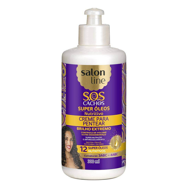 imagem de CREME DE PENTEAR SALON SOS CACHO OLEO NUTRI 300ML