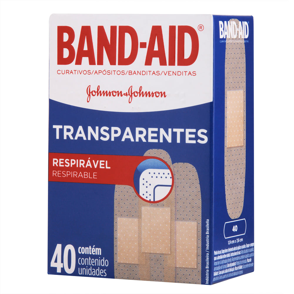 imagem de CURATIVO JOHNSONS BAND AID TRANSP com 40