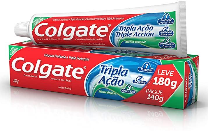 imagem de CREME DENTAL COLGATE TRIPLA Ação 180GR