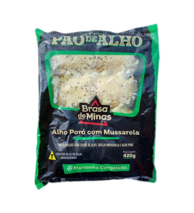 imagem de PAO DE ALHO BRASA DE MINAS ALHO PORO C/QUEIJO 420G