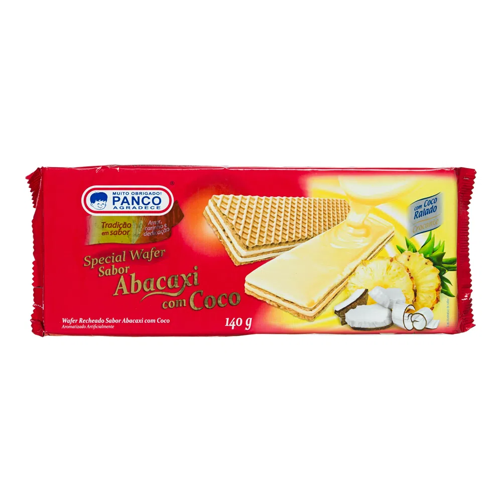 imagem de Biscoito WAFER PANCO ABACAXI/COCO140G