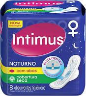 imagem de Absorvente INTIMUS GEL NOTURNO SECA com ABAS com 8