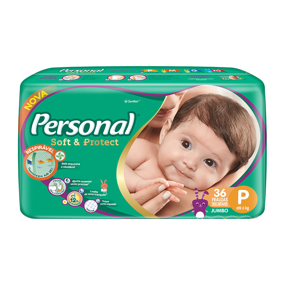 imagem de FRALDA DESC PERSONAL BABY JUMBO P com 28