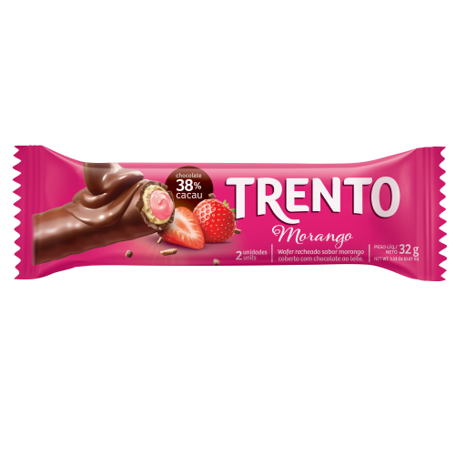 imagem de CHOCOLATE TRENTO CHOC/MORANGO 32G