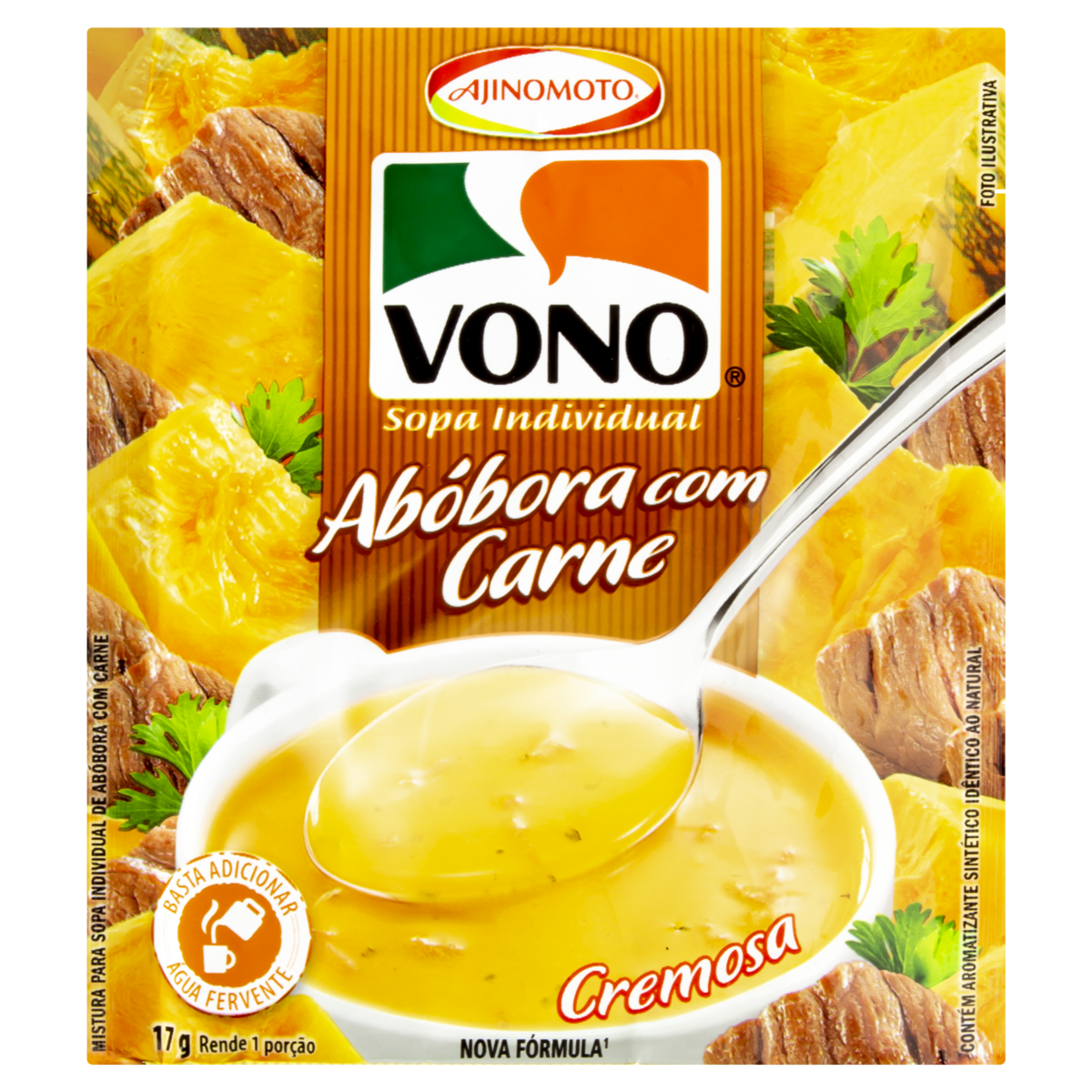 imagem de SOPA VONO Abóbora com CARNE 17G