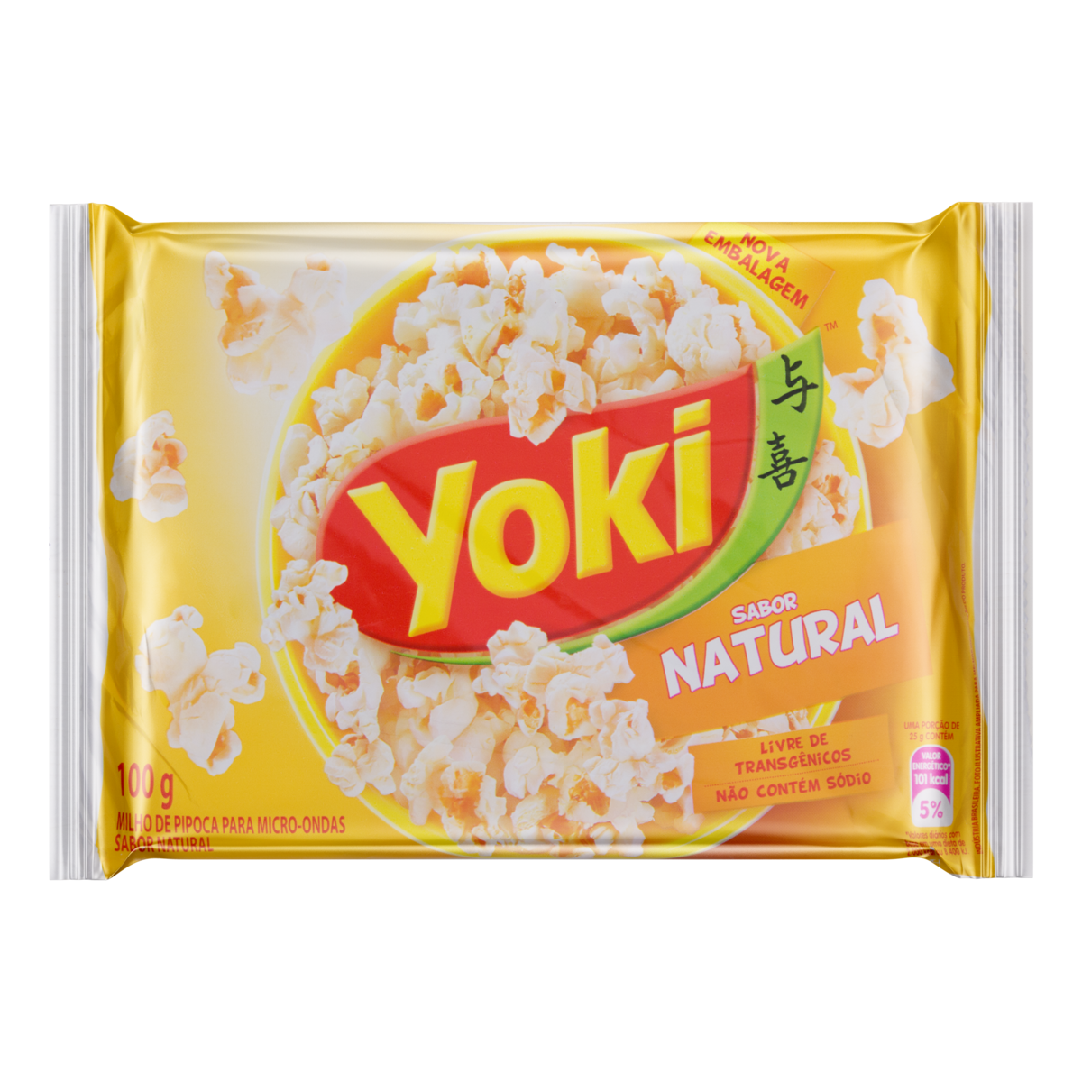 imagem de PIPOCA MICRO YOKI NATURAL 100GR