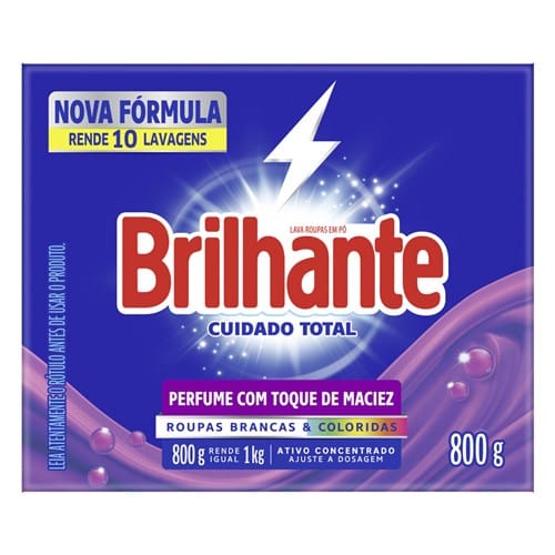 imagem de DETERGENTE EM PO BRILHANTE CUID TT SC 800G