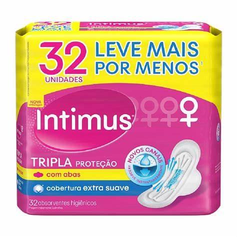 imagem de Absorvente INTIMUS GEL TRIPLA PROT SUAVE com ABAS com 32