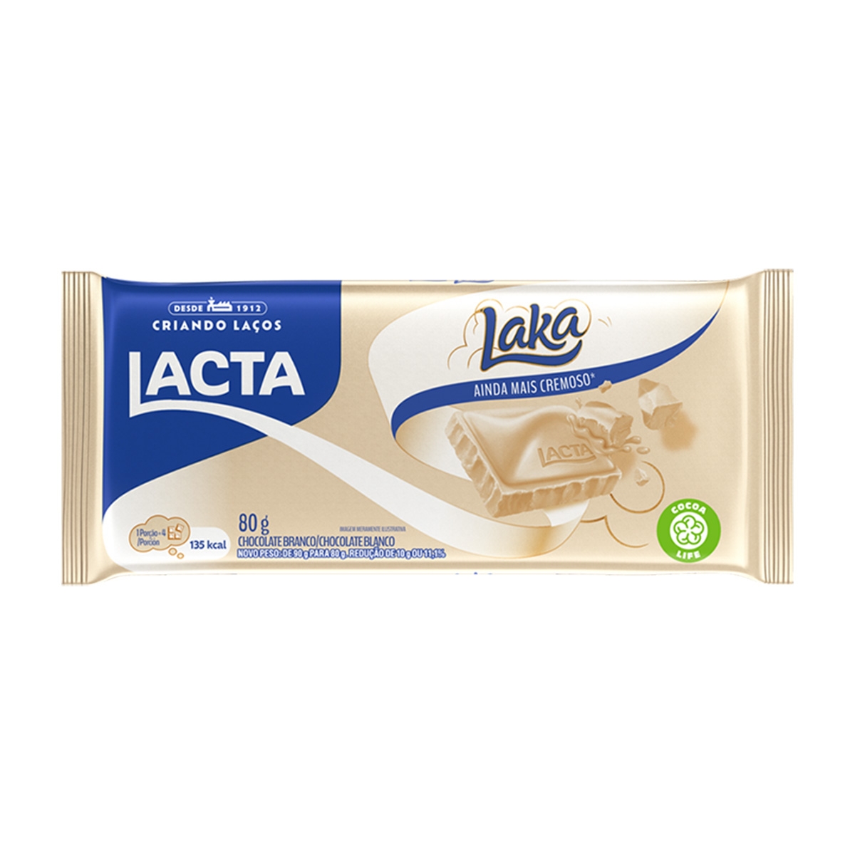 imagem de CHOCOLATE LACTA LAKA 80G