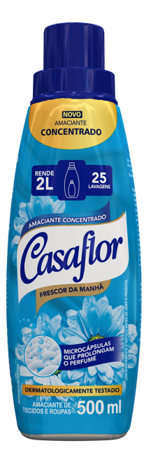 imagem de Amaciante CASAFLOR concentrado FRESCOR DA MANHA 500ML