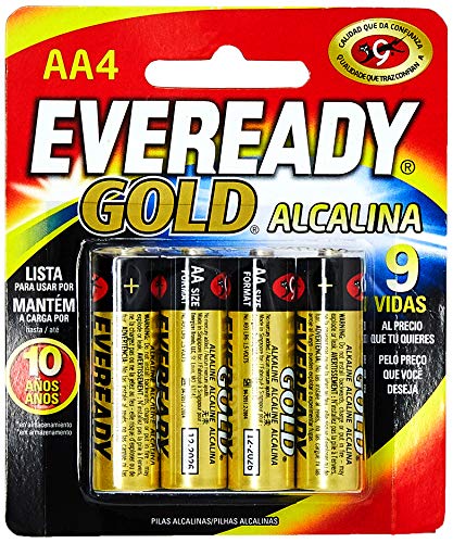 imagem de PILHA EVEREADY ALCALINA GOLD AA com 4