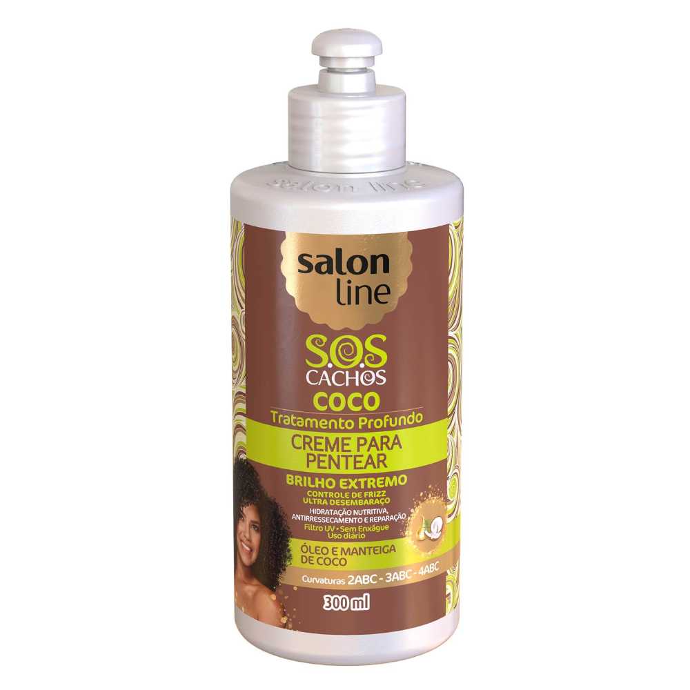 imagem de CREME DE PENTEAR SALON SOS CACHOS COCO 300ML