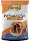 imagem de FARINHA DE TRIGO GLOBO com FERMENTO 1KG