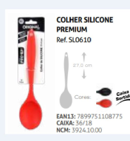 imagem de COLHER SILICONE PREMIUM ORIGINAL 27CM