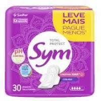 imagem de Absorvente SYM SUAVE com ABAS com 30